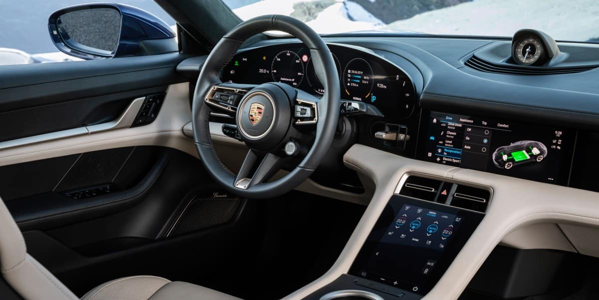 porsche taycan interior